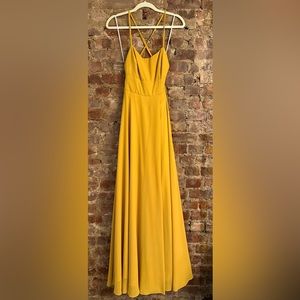 Spaghetti Strap Summer Dress w/ Thigh Slit